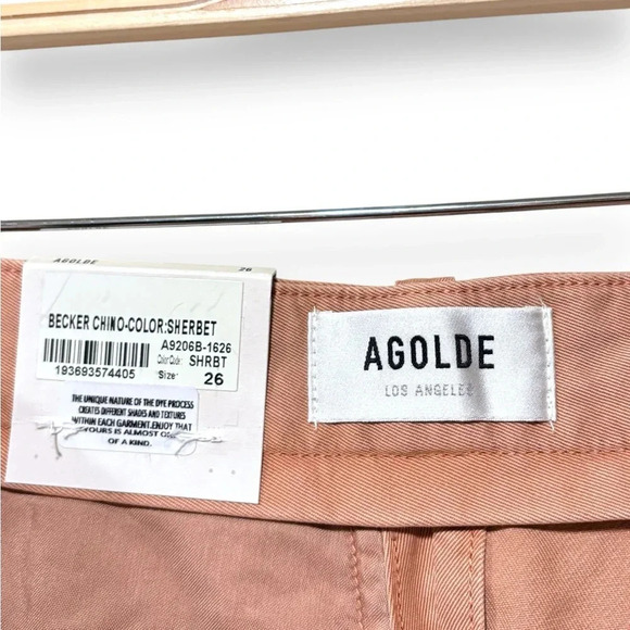NWT Agolde Becker Chino Balloon Barrel High Waisted Pleated Trousers Size 26 - Picture 6 of 10